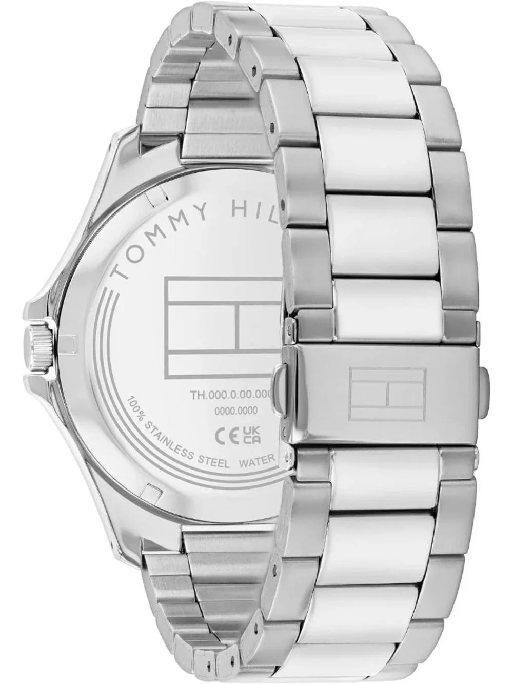 Women's Silver Blue Stainless Steel Bracelet Stylish 3H Quartz Dress Wrist Watch